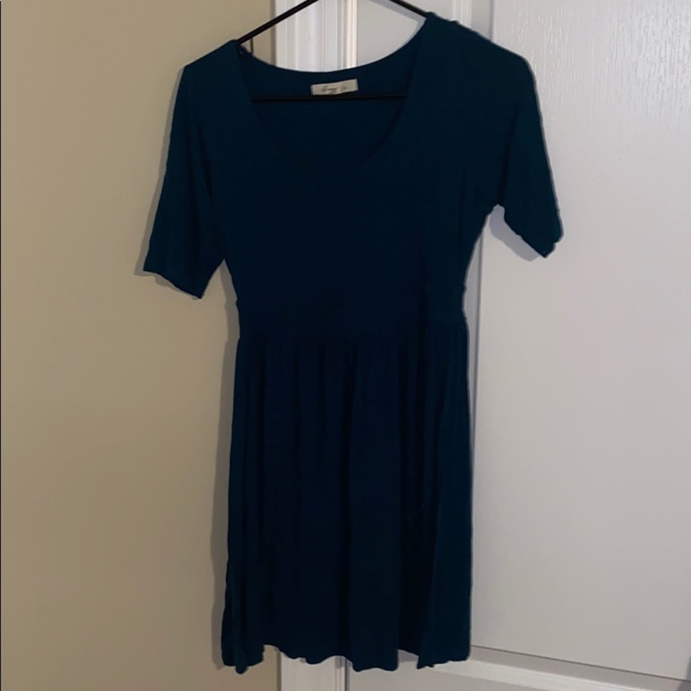Teal forever21 sweater dress